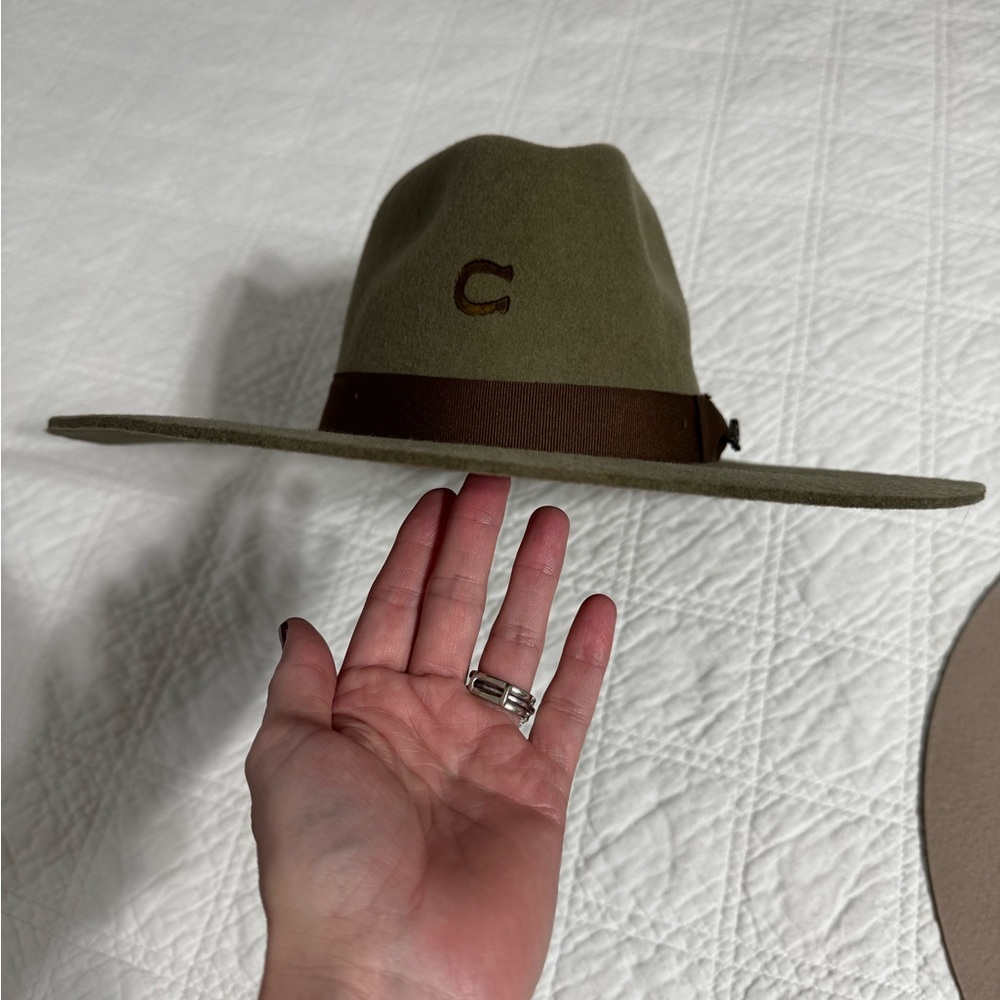 New Charlie 1 Horse Highway hat in olive.